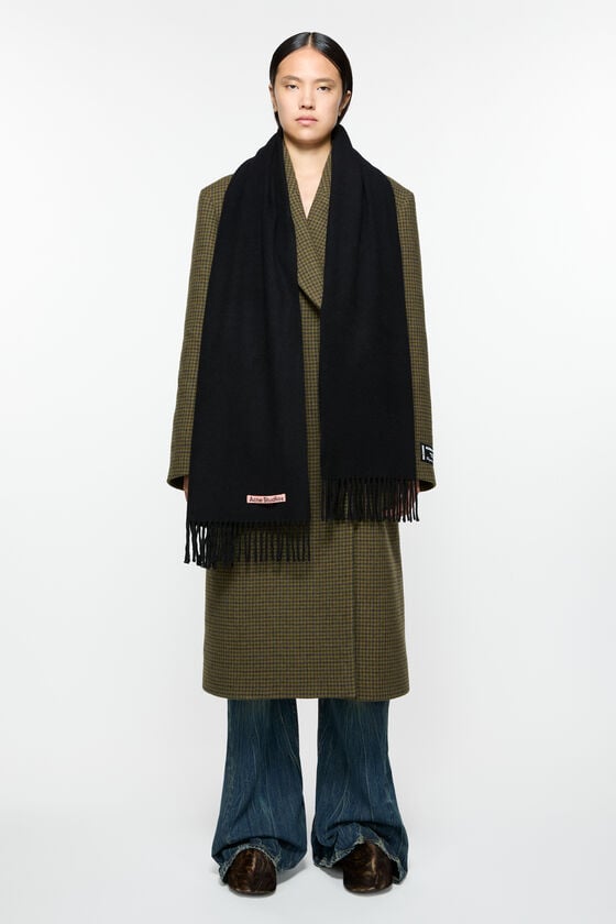Acne Studios Schmaler Fransen-Schal aus Kaschmir Riesige Rabatte