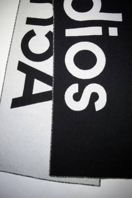 Acne Studios Schal mit Logo-Jacquardmuster Clearance-Verkauf