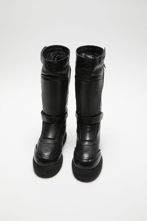 Acne Studios Patchwork-Lederstiefel 50% Rabatt für begrenzte Zeit