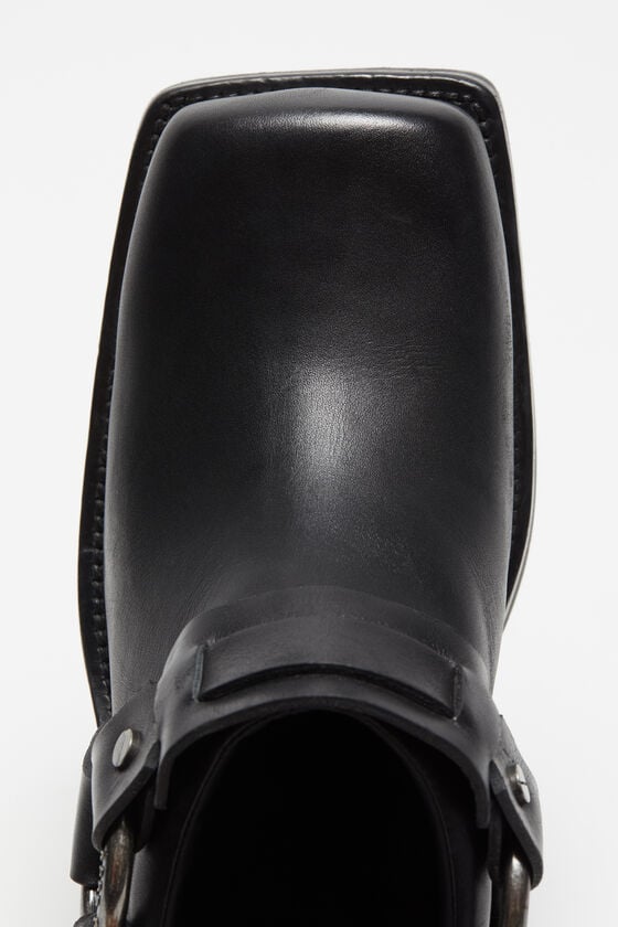 Acne Studios Mules aus Leder mit Schnalle Rabatte dieses Monats