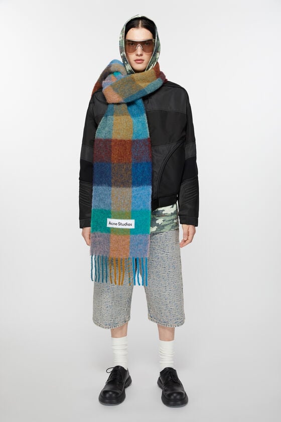 Acne Studios Karierter Schal aus Mohair Angebote