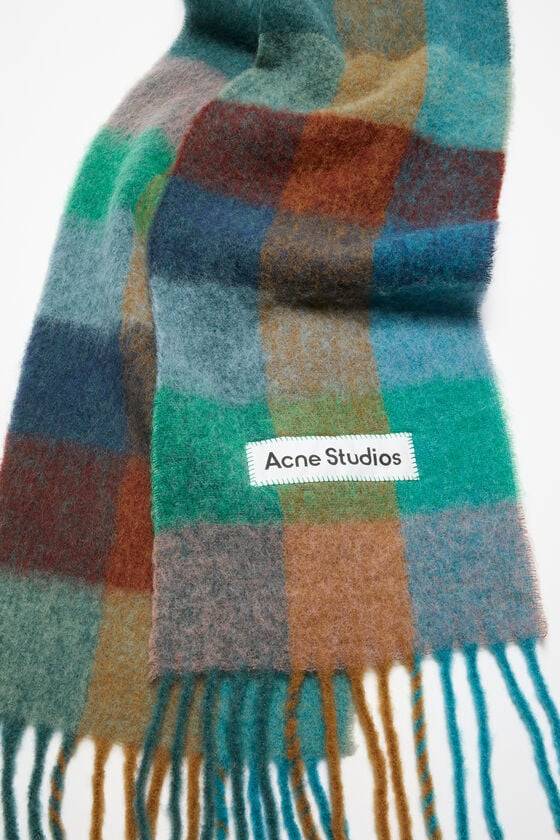 Acne Studios Karierter Schal aus Mohair Angebote