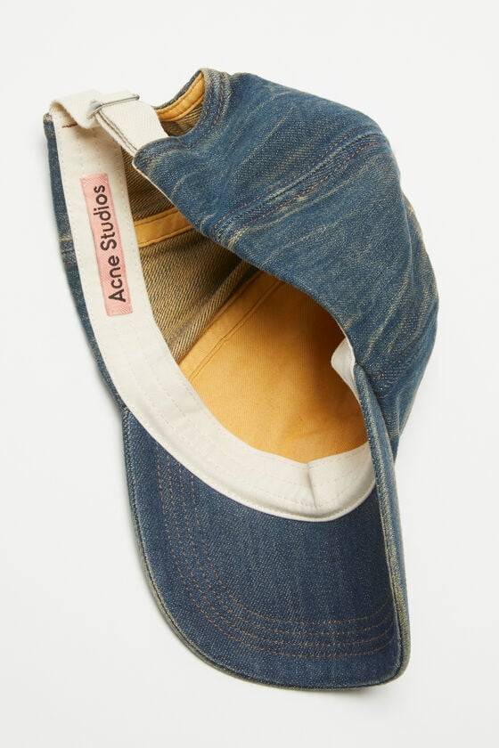 Acne Studios Kappe mit Denim-Logo Hotsell