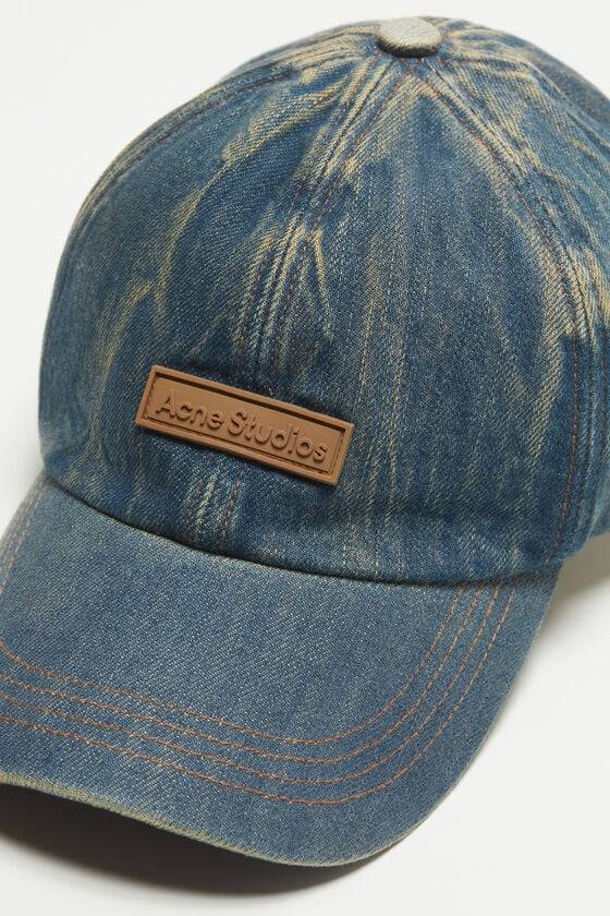 Acne Studios Kappe mit Denim-Logo Hotsell