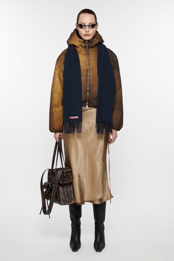 Acne Studios Schmaler Fransen-Schal aus Wolle Günstiger Verkauf