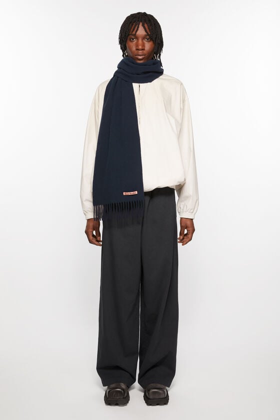 Acne Studios Schmaler Fransen-Schal aus Wolle Günstiger Verkauf
