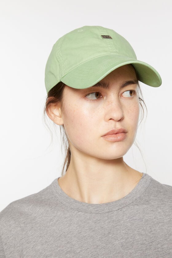Acne Studios Aufgesetzte Kappe mit Face-Logo Fabrikverkauf
