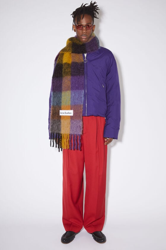 Acne Studios Karierter Schal aus Mohair Kostenloser Versand
