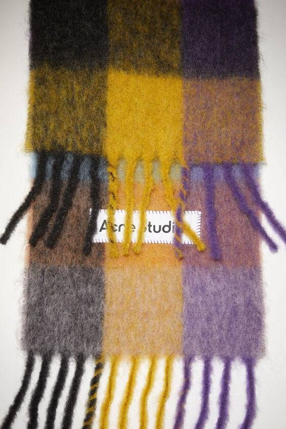 Acne Studios Karierter Schal aus Mohair Kostenloser Versand
