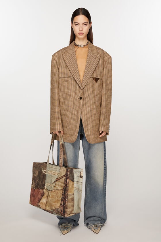 Acne Studios Umhängetasche mit Logo Sonderangebot