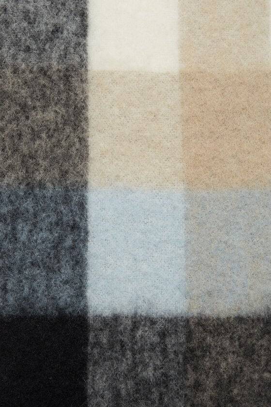 Acne Studios Karierter Schal aus Mohair Rabatt