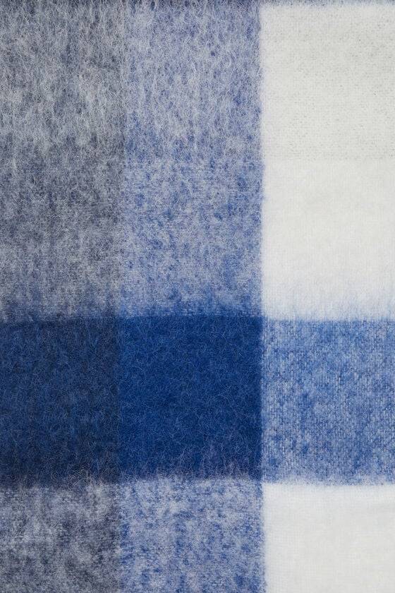 Acne Studios Karierter Schal aus Mohair Saisonschlussverkauf