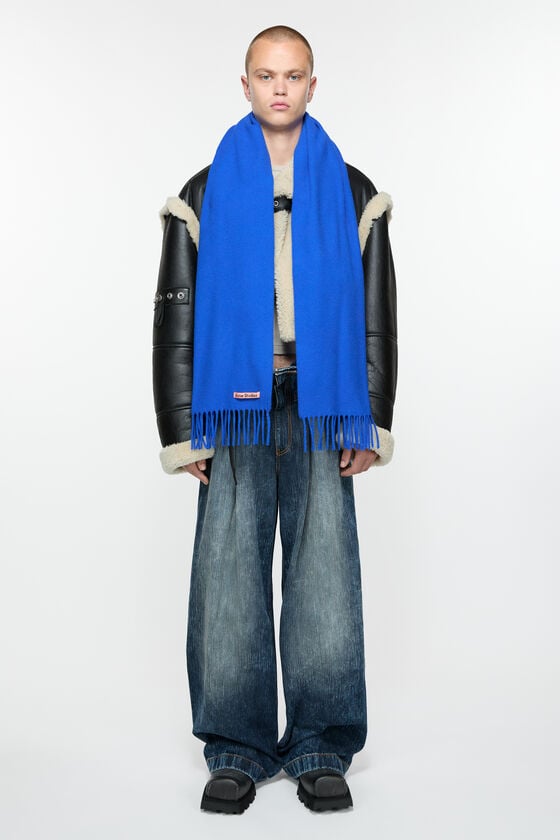 Acne Studios Schmaler Fransen-Schal aus Wolle Black Friday