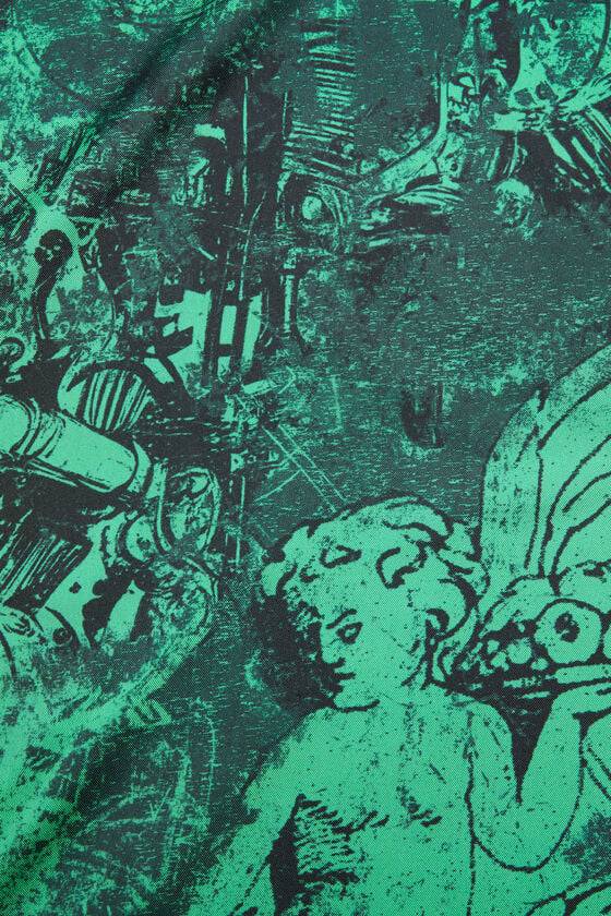 Acne Studios Printed silk scarf Laufsteg-Show Osterangebot