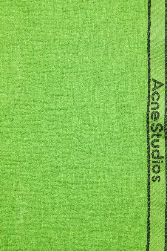 Acne Studios Schal mit Logo-Tape Vatertagsangebot