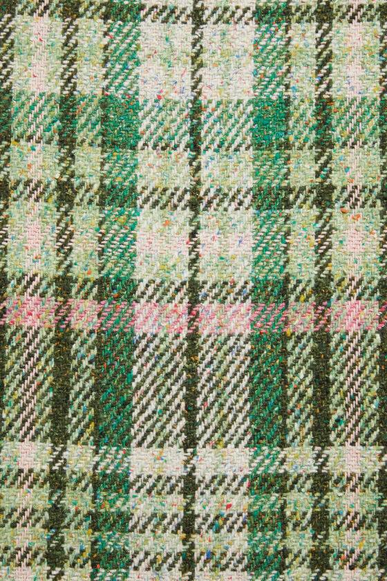 Acne Studios Fransen-Schal mit Karomuster Lagerräumung
