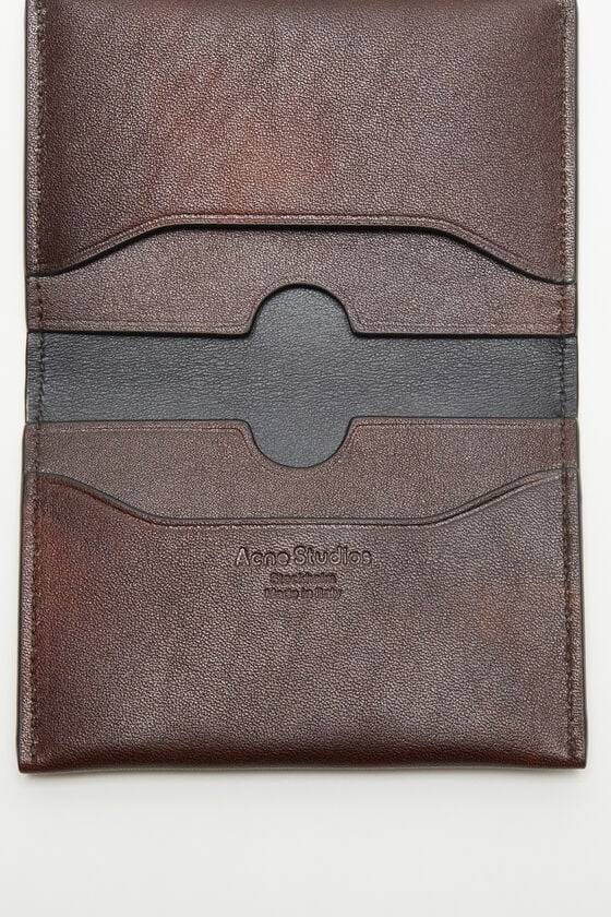 Acne Studios Gefaltete Lederbrieftasche Blitzangebot