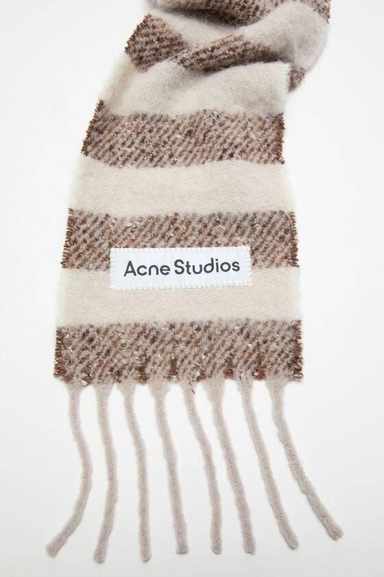 Acne Studios Gestreifter Alpaka-Schal - Schmal Super Sparpreis
