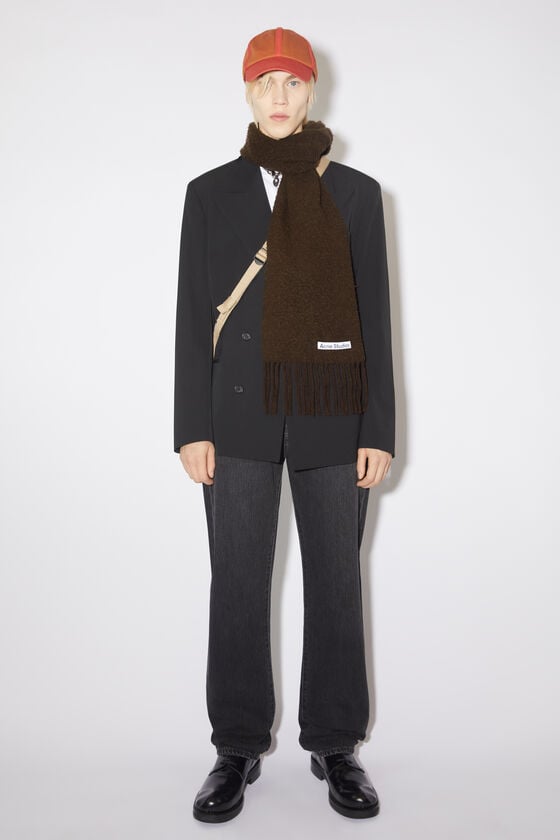 Acne Studios Fransen-Schal aus Wolle Letzte 3 Tage