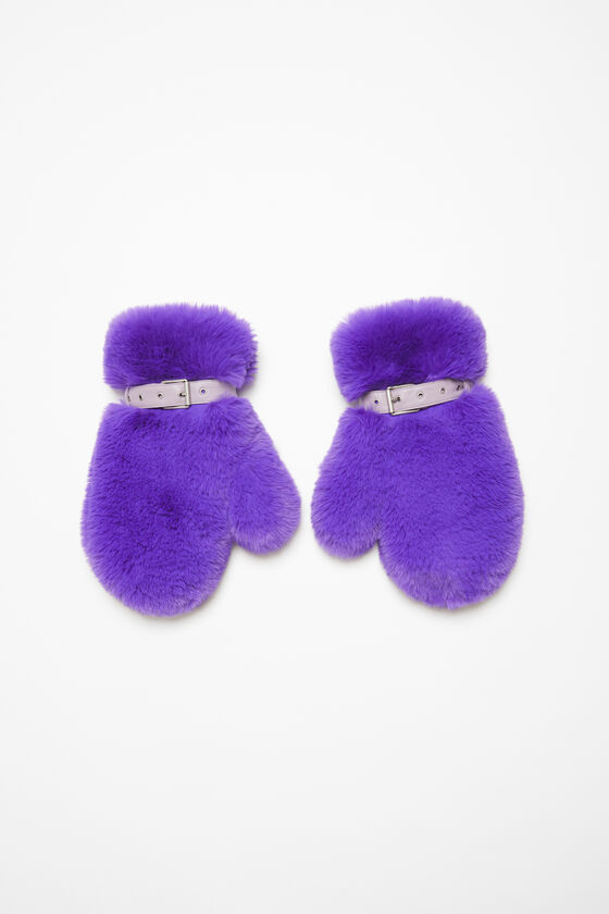 Acne Studios Flauschige Fäustlinge mit Schnalle Neueste Stile