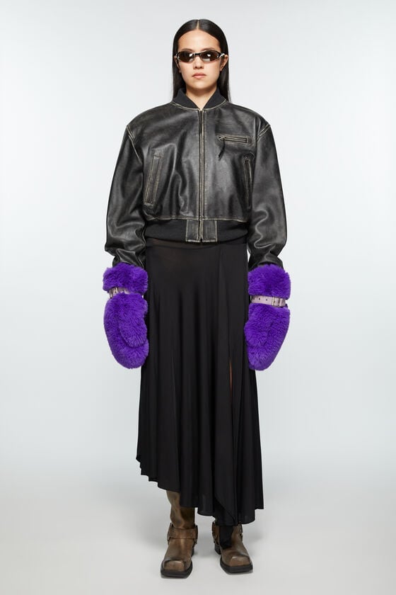 Acne Studios Flauschige Fäustlinge mit Schnalle Neueste Stile