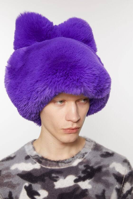 Acne Studios Flauschige Mütze mit Schleife Zeitbegrenzte Promotion