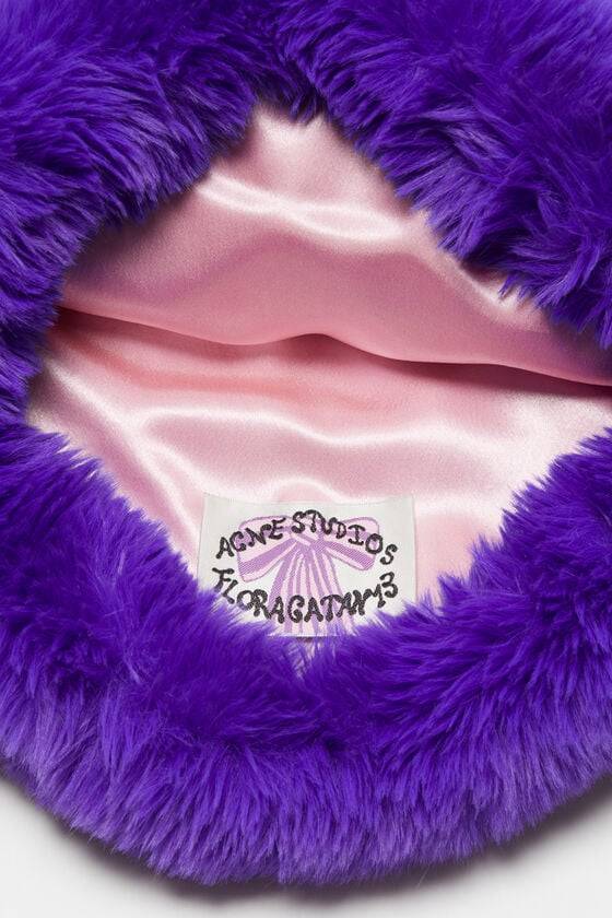 Acne Studios Flauschige Mütze mit Schleife Zeitbegrenzte Promotion