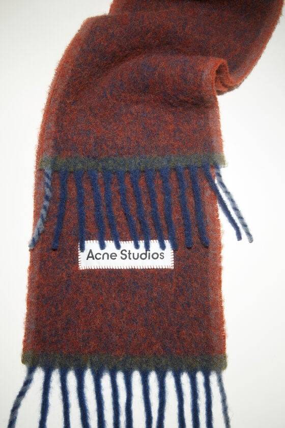 Acne Studios Woll-Mohair-Schal – Schmal Bis zu 50% Rabatt