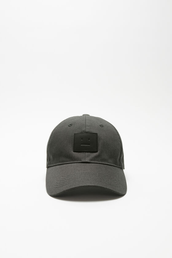 Acne Studios Leder Face-Patch Kappe Bis zu 60% Rabatt