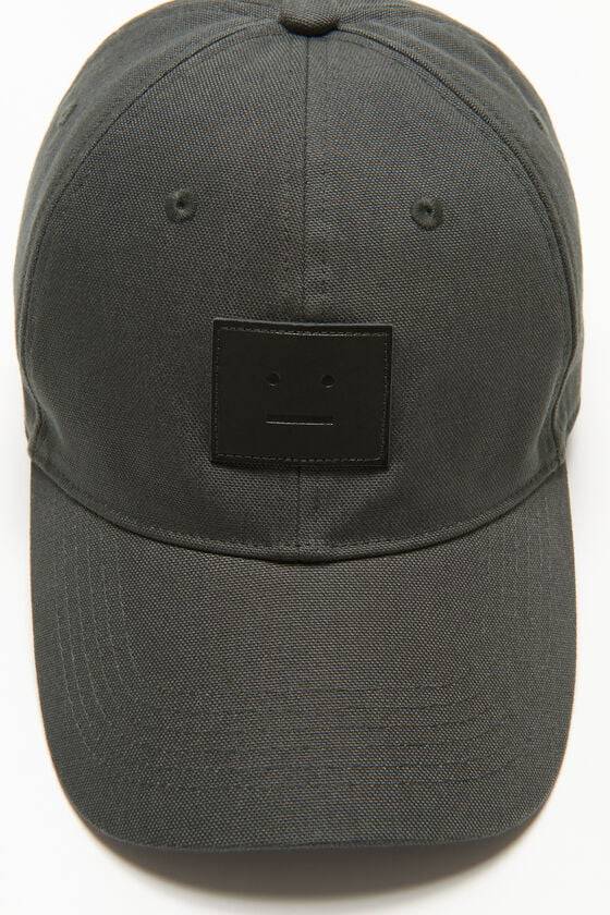 Acne Studios Leder Face-Patch Kappe Bis zu 60% Rabatt