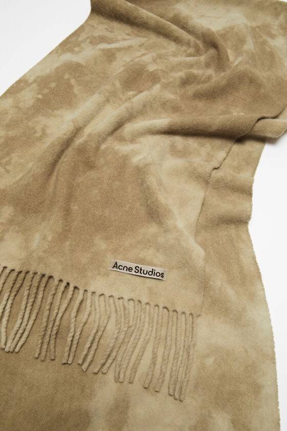 Acne Studios Schmaler Wollschal in Batik-Optik Discount Store für neue Produkte