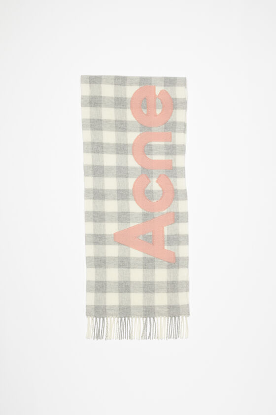 Acne Studios Karierter Schal mit Logo