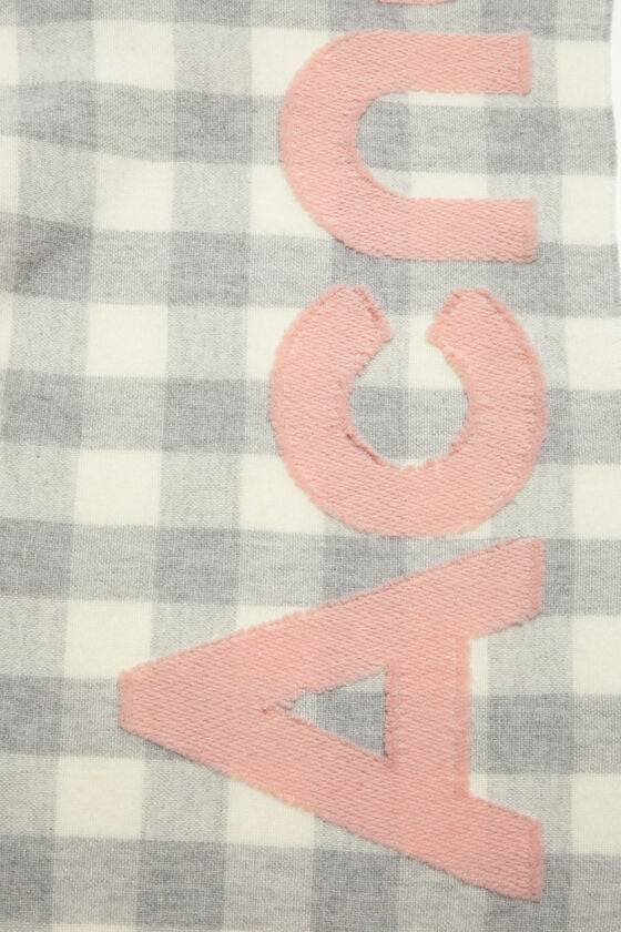 Acne Studios Karierter Schal mit Logo Speichern exportieren