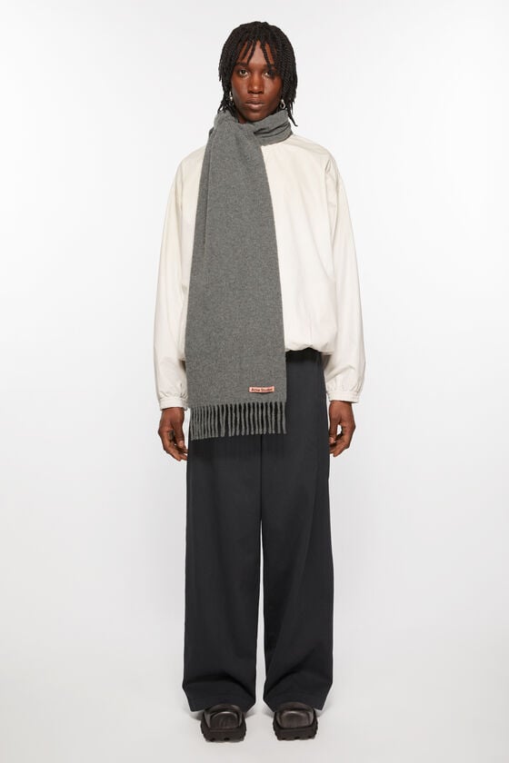 Acne Studios Schmaler Fransen-Schal aus Wolle zollfrei