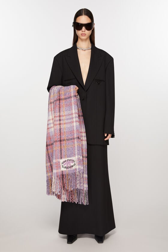 Acne Studios Karierter Oversized-Schal Günstiger Verkauf