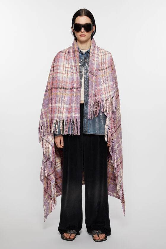 Acne Studios Karierter Oversized-Schal Günstiger Verkauf