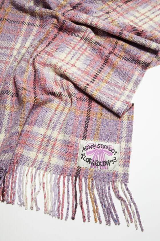 Acne Studios Karierter Oversized-Schal Günstiger Verkauf