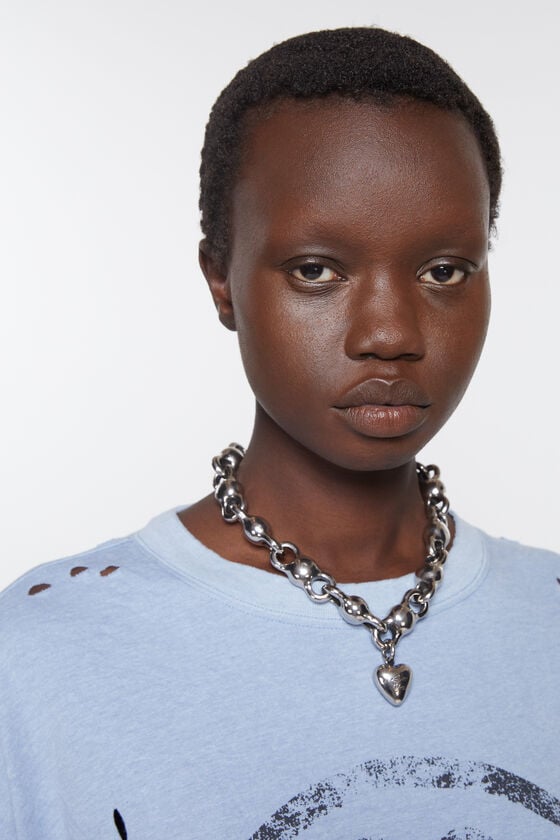 Acne Studios Halskette mit Herzanhänger Flash Sale
