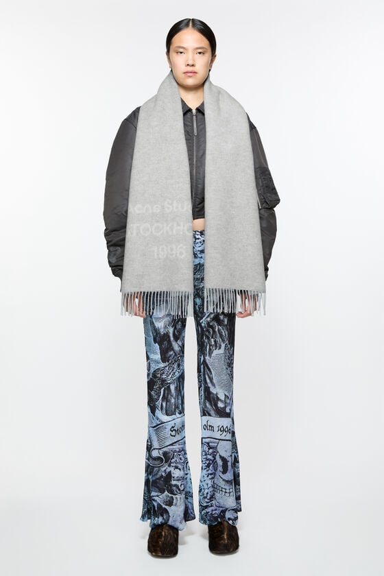 Acne Studios Logo wool scarf Preisnachlass