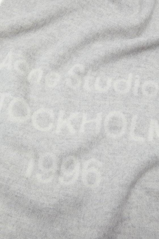 Acne Studios Logo wool scarf Preisnachlass
