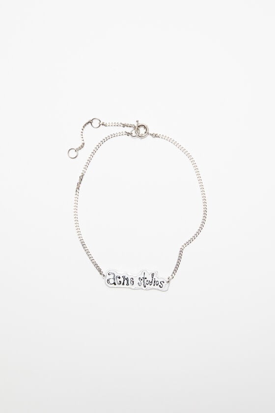 Acne Studios Halskette mit Logo-Label Saisonale Angebote