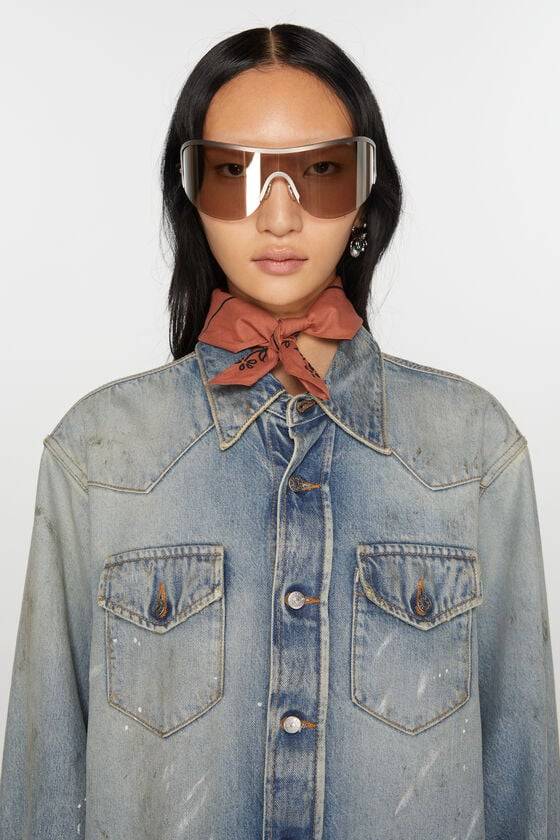 Acne Studios Leichter Schal mit Print Tägliche Deals