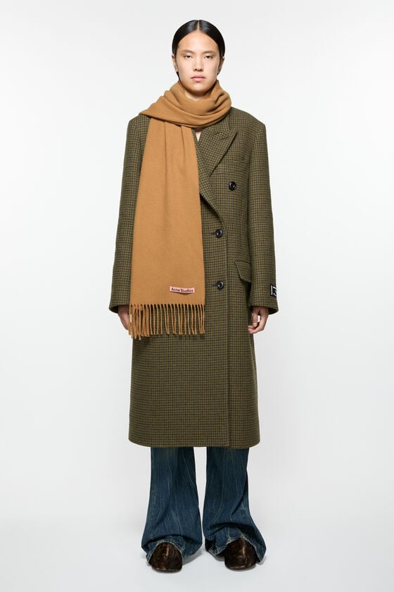 Acne Studios Schmaler Fransen-Schal aus Kaschmir Sonderangebote