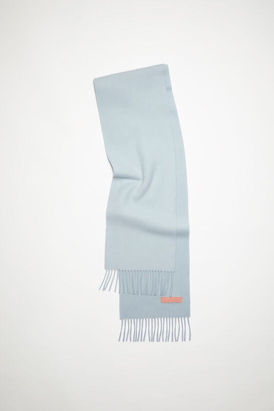 Acne Studios Wollschal mit Label in Rosa – Schmal Super Sparpreis