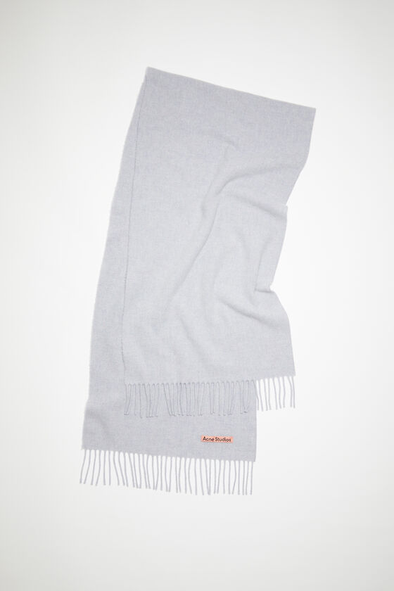 Acne Studios Schmaler Fransen-Schal aus Wolle Kostenlose Rückgabe