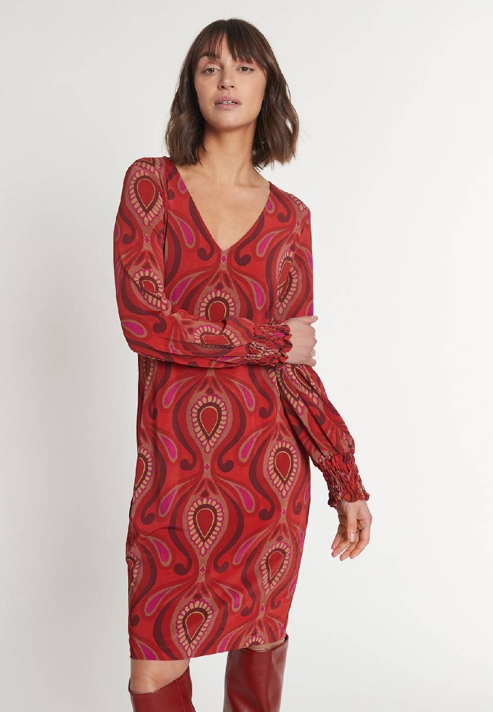 Ana Alcazar Printkleid Mosima 50% Rabatt mit kostenlosem Versand