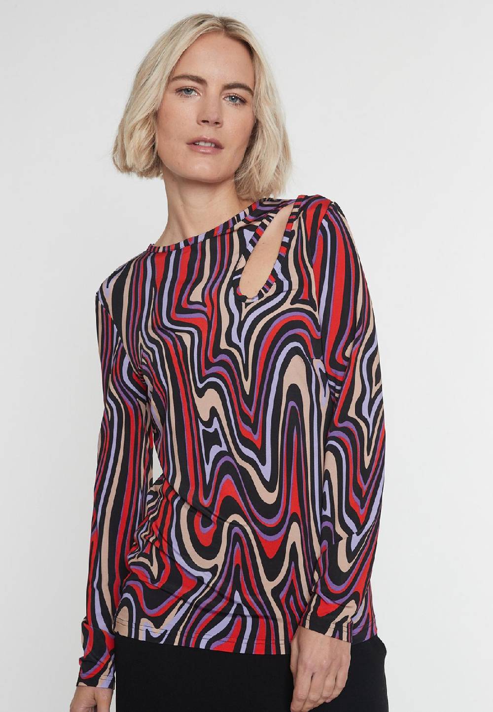 Ana Alcazar Langarmtop Mokky Clearance-Verkauf