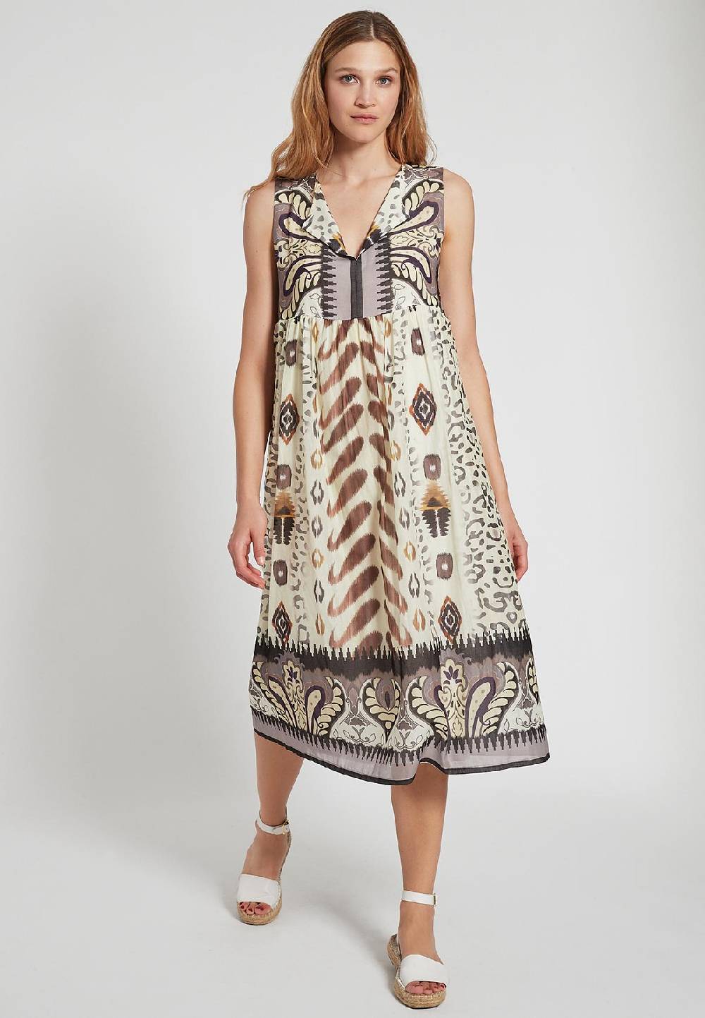 Ana Alcazar Schlichtes Kleid Farisy Zeitbegrenzte Promotion