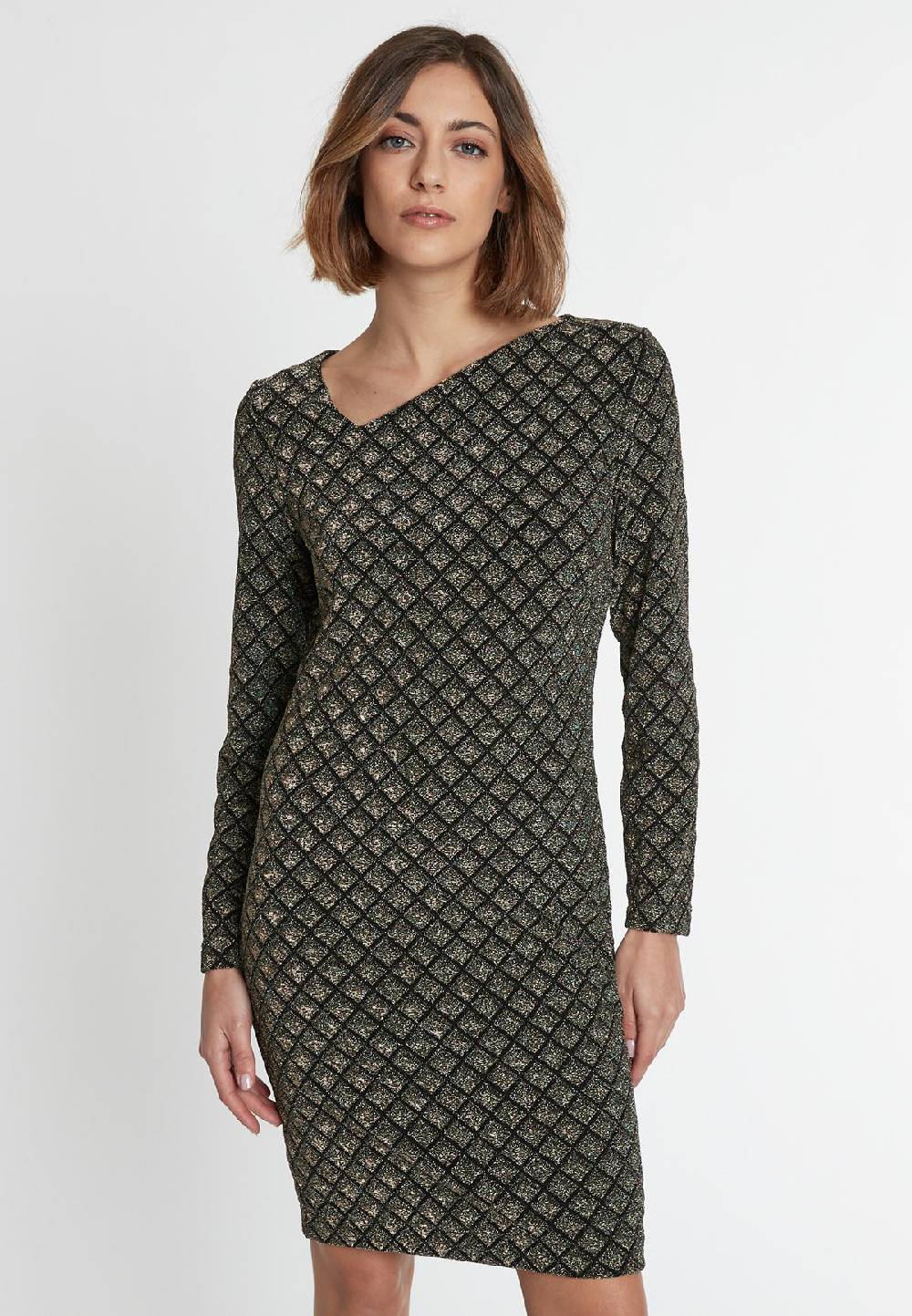 Ana Alcazar Langarmkleid Sakyra Sonderangebot der Fabrik