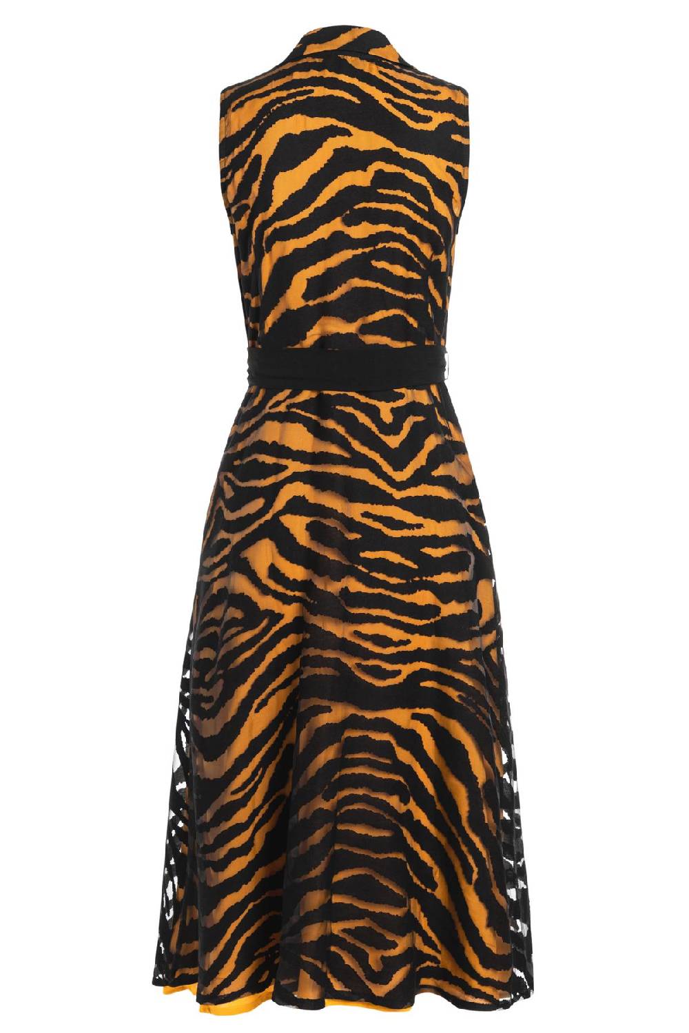 Ana Alcazar Blusenkleid Zapa Schwarz-Braun Preisnachlass